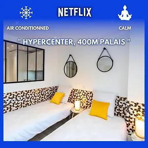 Le Forville : 400m Palais, Calme, Clim Apartment